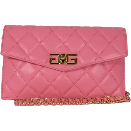 Clutches, female, , Size: ONE SIZE Quilted Pochette with Double G Closure - Gaëlle Paris - Modalova