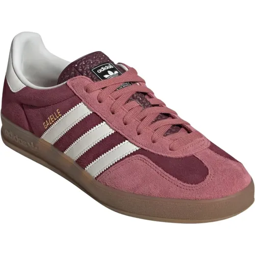 Sneakers, male, , Size: 11 US Gazelle Indoor Sneakers in Bordeaux Suede - Adidas - Modalova