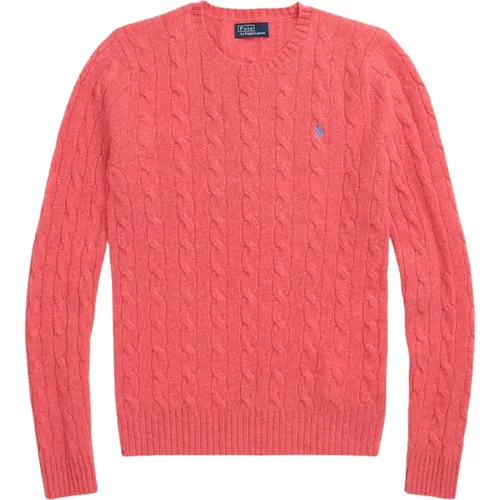 Roter Pullover mit Gesticktem Pony , Damen, Größe: M - Ralph Lauren - Modalova