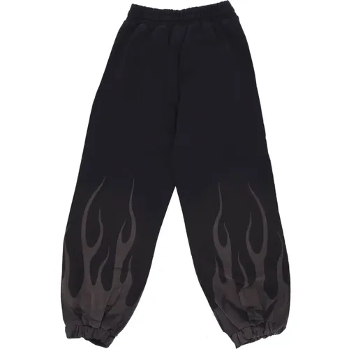 Flames Fleece Track Pants , female, Sizes: M, S - Vision OF Super - Modalova