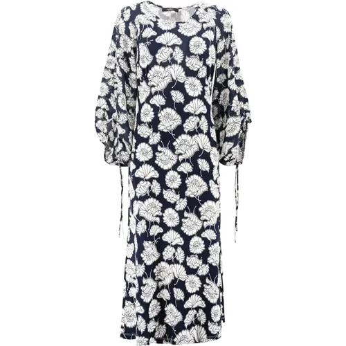 Flared Silk Dress with Raglan Sleeves , female, Sizes: XL, XS, M, S, L - Max Mara Weekend - Modalova