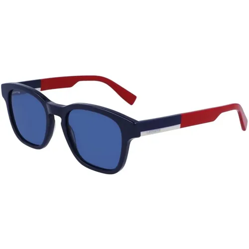 Sunglasses, male, , Size: ONE SIZE Acetate Men's Sunglasses with Category-3 Protection - Lacoste - Modalova