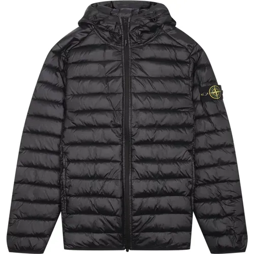 Schwarze Piuma Jacke Urbane Eleganz - Stone Island - Modalova