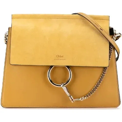 Pre-owned Cross Body Bags, female, , Size: ONE SIZE Pre-owned Gold shoulder-bags - Chloé Pre-owned - Modalova