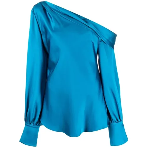 Elegante Blaue One-Shoulder-Bluse - Simkhai - Modalova