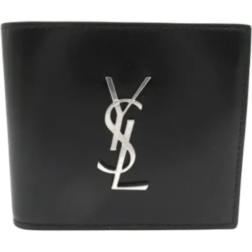 Pre-owned Wallets, male, , Size: ONE SIZE Pre-owned Leather wallets - Yves Saint Laurent Vintage - Modalova