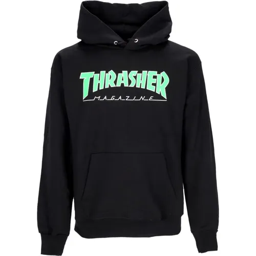 Outlined Hoodie /green Long Sleeve , unisex, Sizes: XL, S, L - Thrasher - Modalova