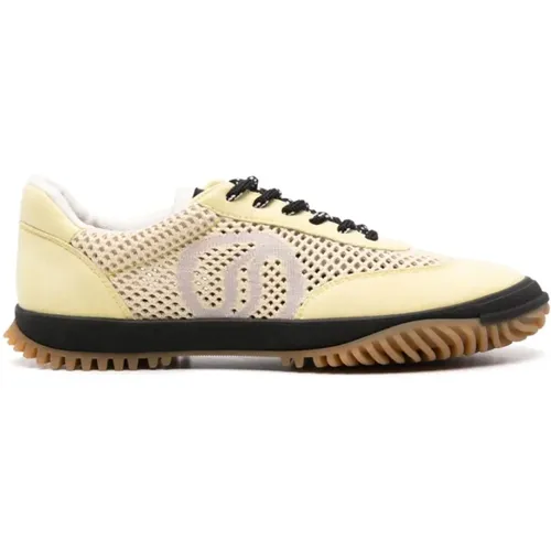 Mesh Sneakers S-Wave Logo , female, Sizes: 5 UK, 3 UK, 4 UK, 6 UK - Stella Mccartney - Modalova