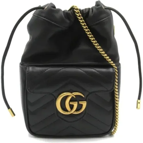 Pre-owned Bucket Bags, female, , Size: ONE SIZE Pre-owned Leather gucci-bags - Gucci Vintage - Modalova