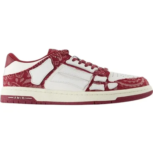 Burgund Leder Low Top Sneakers - Amiri - Modalova