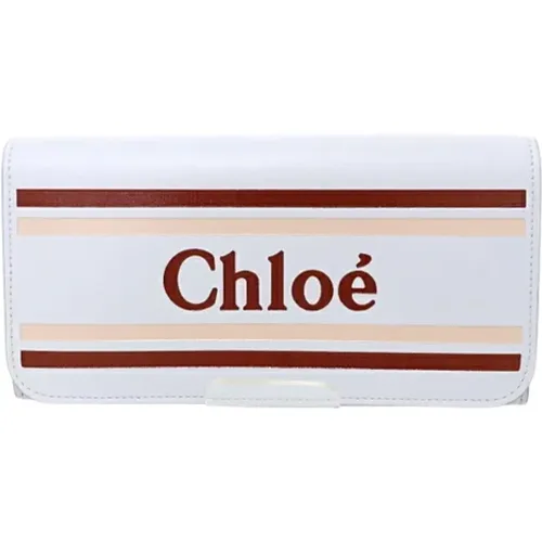 Pre-owned Wallets, female, , Size: ONE SIZE Pre-owned Leather wallets - Chloé Pre-owned - Modalova