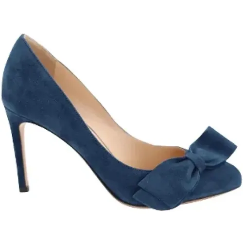 Pre-owned Velvet heels , female, Sizes: 3 1/2 UK - Valentino Vintage - Modalova