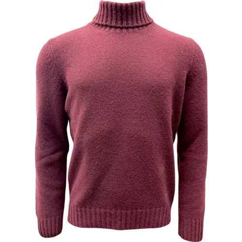 Turtlenecks, male, , Size: M Boucle Turtleneck Sweater, Chianti - Gran Sasso - Modalova