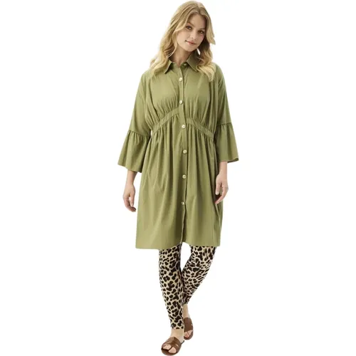 Tunic with Flounce Details , female, Sizes: M, 2XL, L, S, XL - IN Front - Modalova