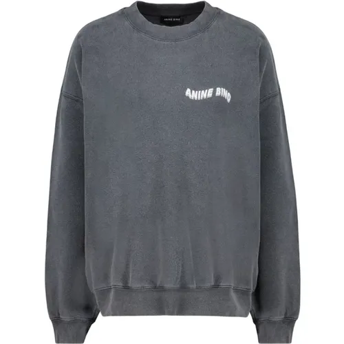 Daydreams Langarm Grauer Sweatshirt , Damen, Größe: S - Anine Bing - Modalova