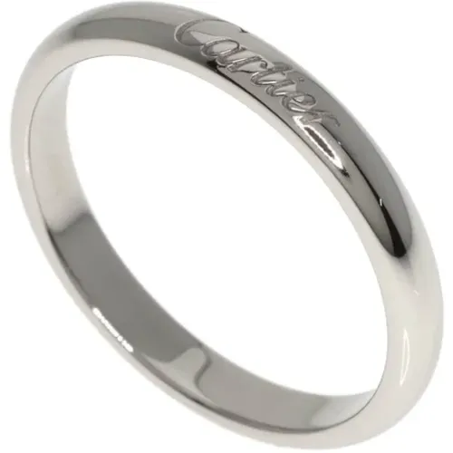 Pre-owned Jewellery, female, , Size: ONE SIZE Pre-owned Platinum rings - Cartier Vintage - Modalova