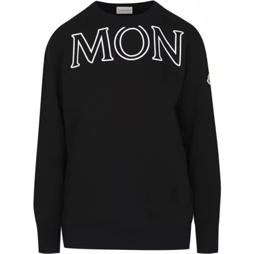 Women's Branded Sweatshirt , female, Sizes: M, L - Moncler - Modalova