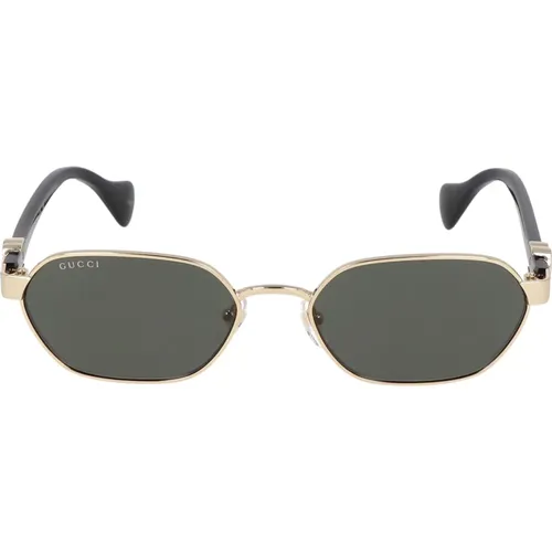 Quadratische Metallrahmen-Sonnenbrille - Gucci - Modalova