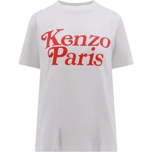 Locker Sitzendes Baumwoll-T-Shirt , Damen, Größe: S - Kenzo - Modalova