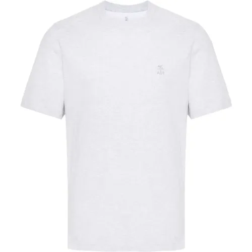 T-shirts and Polos - Girocollo M/L , male, Sizes: XL, 2XL, M, L - BRUNELLO CUCINELLI - Modalova