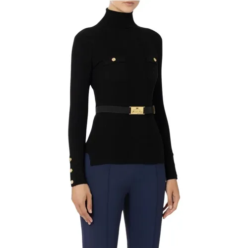 Stilvolle Pullover Kollektion , Damen, Größe: L - Elisabetta Franchi - Modalova