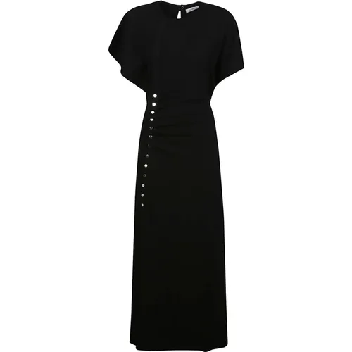 Short Sleeve Long Dress , female, Sizes: M - Paco Rabanne - Modalova