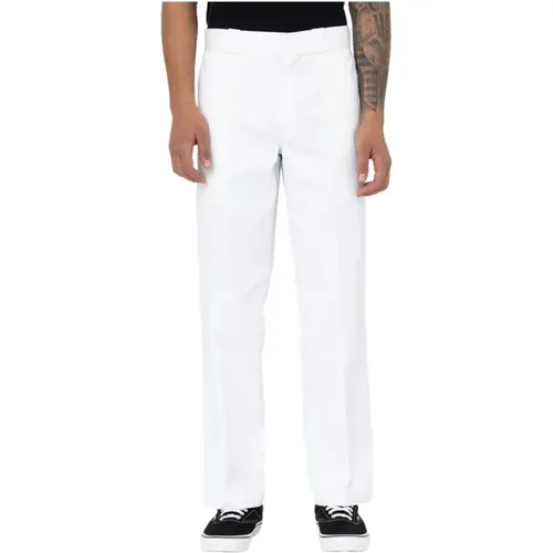 Straight Trousers, male, , Size: W33 Slim Work Pants- Spring/Summer - Dickies - Modalova