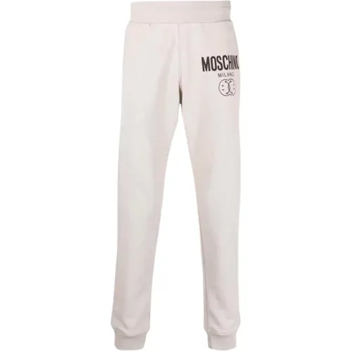 Sweatpants, male, , Size: XS Double Smiley® World Jogging Pants - Moschino - Modalova