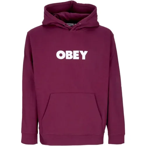 Hoodies, male, , Size: XL Premium Bold Hood Fleece Sweatshirt - Obey - Modalova