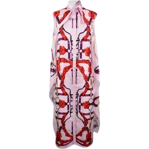 Pre-owned Silk dresses , female, Sizes: M - Hermès Vintage - Modalova