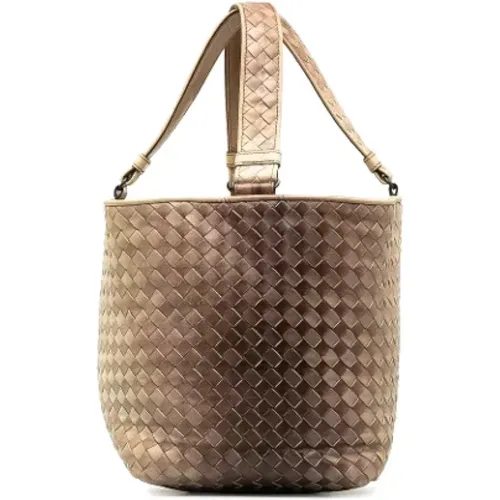 Pre-owned Tote Bags, female, , Size: ONE SIZE Pre-owned Leather totes - Bottega Veneta Vintage - Modalova