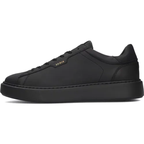 Schwarze Leder-Low-Top-Sneaker - Nubikk - Modalova