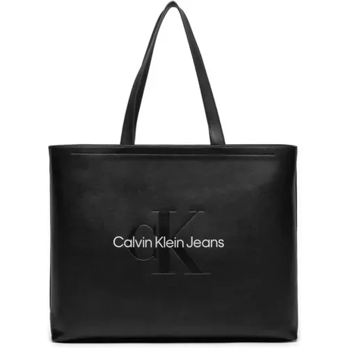 Tote Bags, female, , Size: ONE SIZE Polyethylene Women's Handbag - Calvin Klein Jeans - Modalova