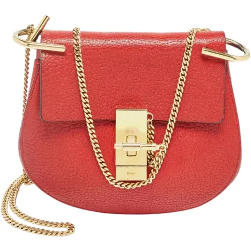 Pre-owned Cross Body Bags, female, , Size: ONE SIZE Pre-owned Leather shoulder-bags - Chloé Pre-owned - Modalova