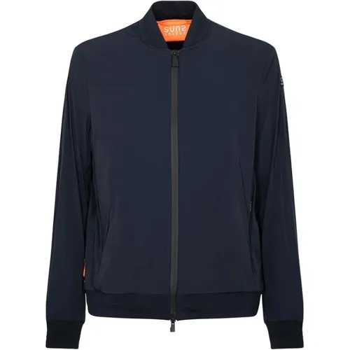 Bomber Jackets, male, , Size: S Nylon Stretch Jacket - Suns - Modalova
