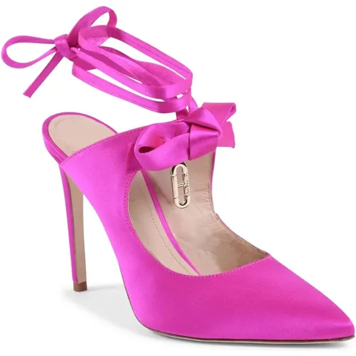 Satin Bow Mule mit Stiletto-Absatz , Damen, Größe: 36 EU - Dee Ocleppo - Modalova