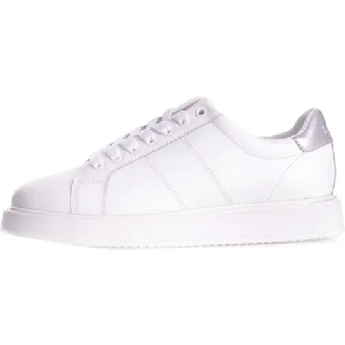 Damen Leder Sneakers , Damen, Größe: 37 1/2 EU - Ralph Lauren - Modalova