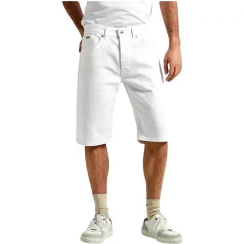 Weiße Denim Bermuda Shorts , Herren, Größe: W30 - Pepe Jeans - Modalova