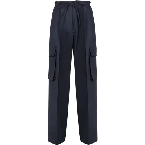 Straight Trousers, female, , Size: XS Night Cargo Trousers - P.a.r.o.s.h. - Modalova