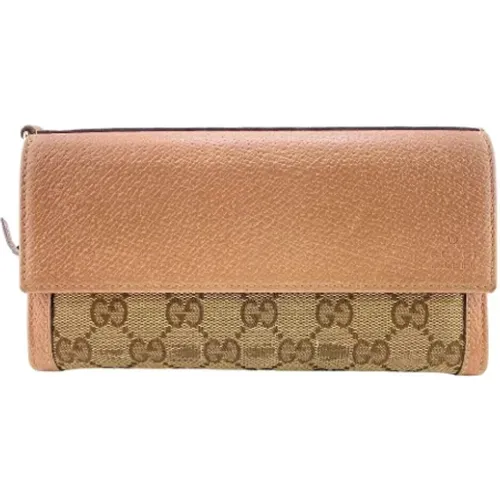 Pre-owned Canvas wallets , female, Sizes: ONE SIZE - Gucci Vintage - Modalova