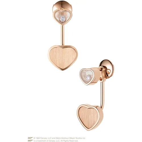 Earrings, female, , Size: ONE SIZE 83A007-5021 - Happy Hearts Golden Hearts - Chopard - Modalova