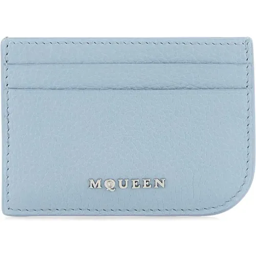 Wallets & Cardholders, male, , Size: ONE SIZE Light Leather Card Holder Wallets - alexander mcqueen - Modalova