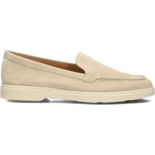 Women's Slip-On Loafer Sand Suede , female, Sizes: 3 1/2 UK, 5 1/2 UK - Santoni - Modalova