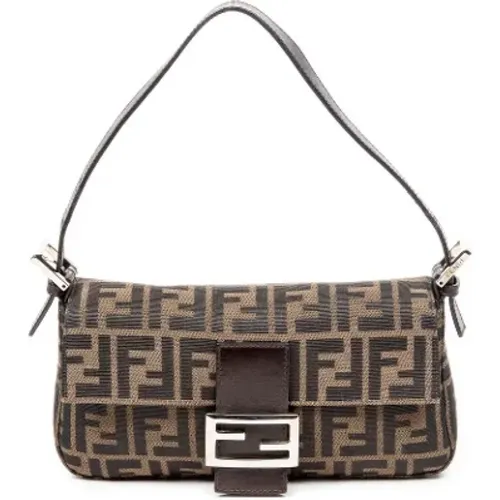 Pre-owned Shoulder Bags, female, , Size: ONE SIZE Pre-owned Canvas fendi-bags - Fendi Vintage - Modalova