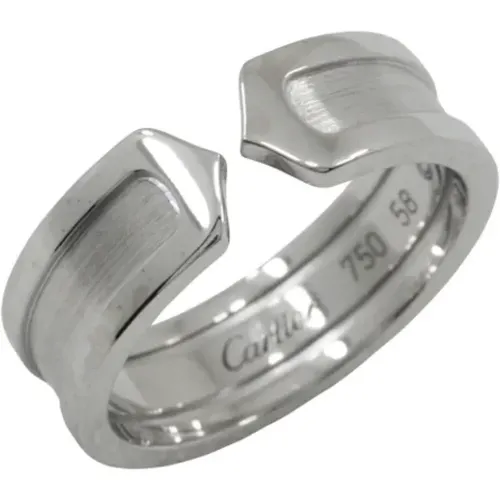 Pre-owned Jewellery, female, , Size: ONE SIZE Pre-owned White Gold rings - Cartier Vintage - Modalova