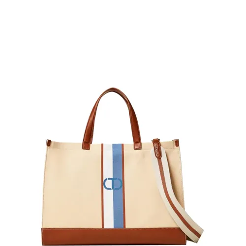 Tote Bags, female, , Size: ONE SIZE Shopper Bag with Oval T Logo - Twinset - Modalova