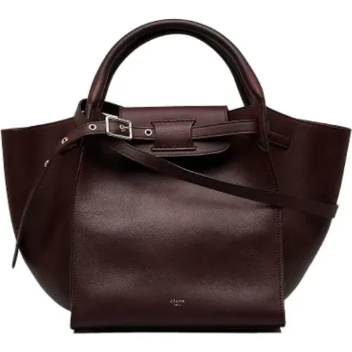 Pre-owned Tote Bags, female, , Size: ONE SIZE Pre-owned Leather celine-bags - Celine Vintage - Modalova