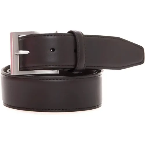 Belts, male, , Size: 115 CM Classic Leather Belt - Canali - Modalova