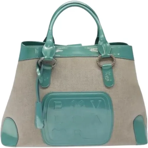 Pre-owned Handbags, female, , Size: ONE SIZE Pre-owned Canvas Handbag - Bvlgari Vintage - Modalova