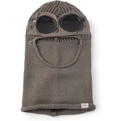 Merino Wool Goggle Balaclava in Walnut , unisex, Sizes: ONE SIZE - C.P. Company - Modalova